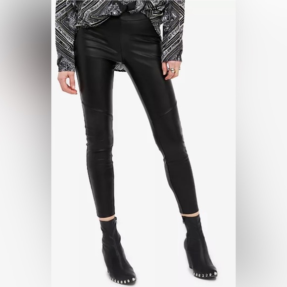 Free People Faux-Leather Leggings - Picture 6 of 7